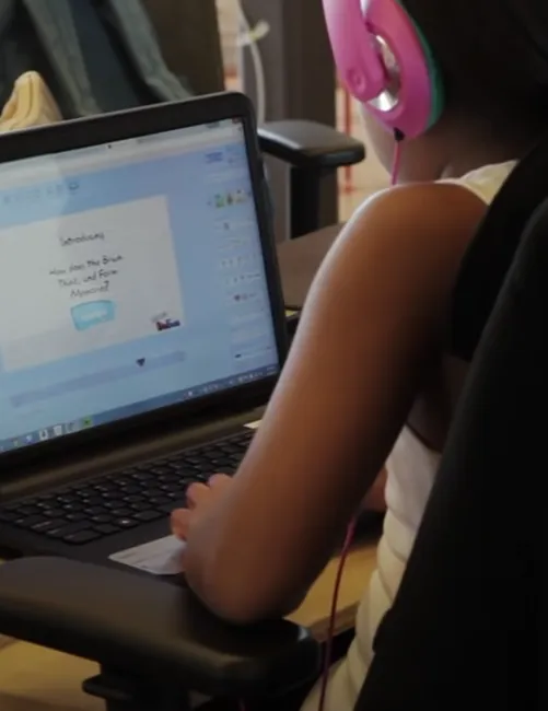 Using the latest technology to master reading, writing and math.